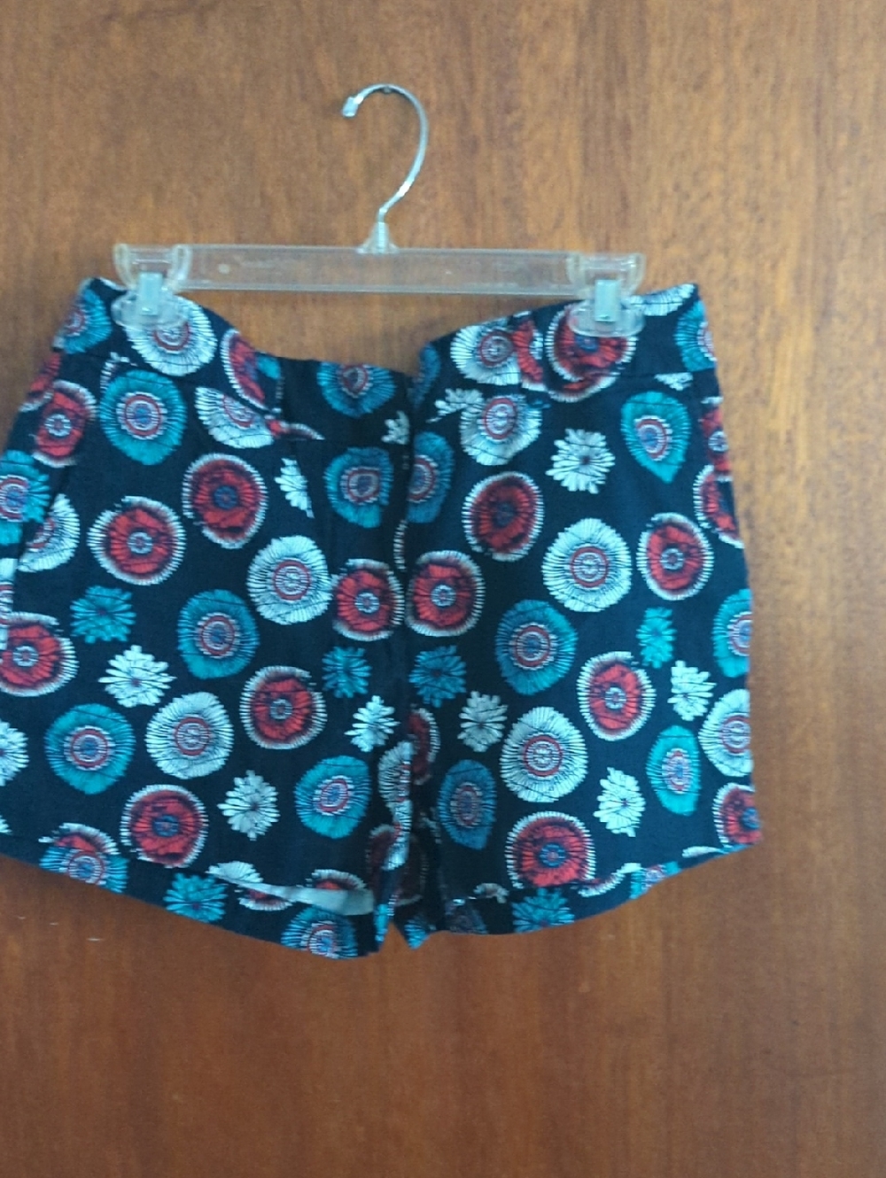 Loft Blue Floral Shorts Size 8 Nwt